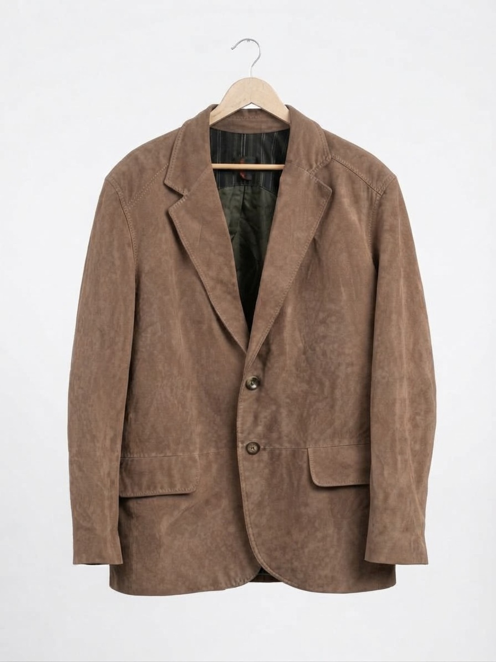 Danier Vintage Genuine Leather Suede Blazer Jacket Tan Men’s XL